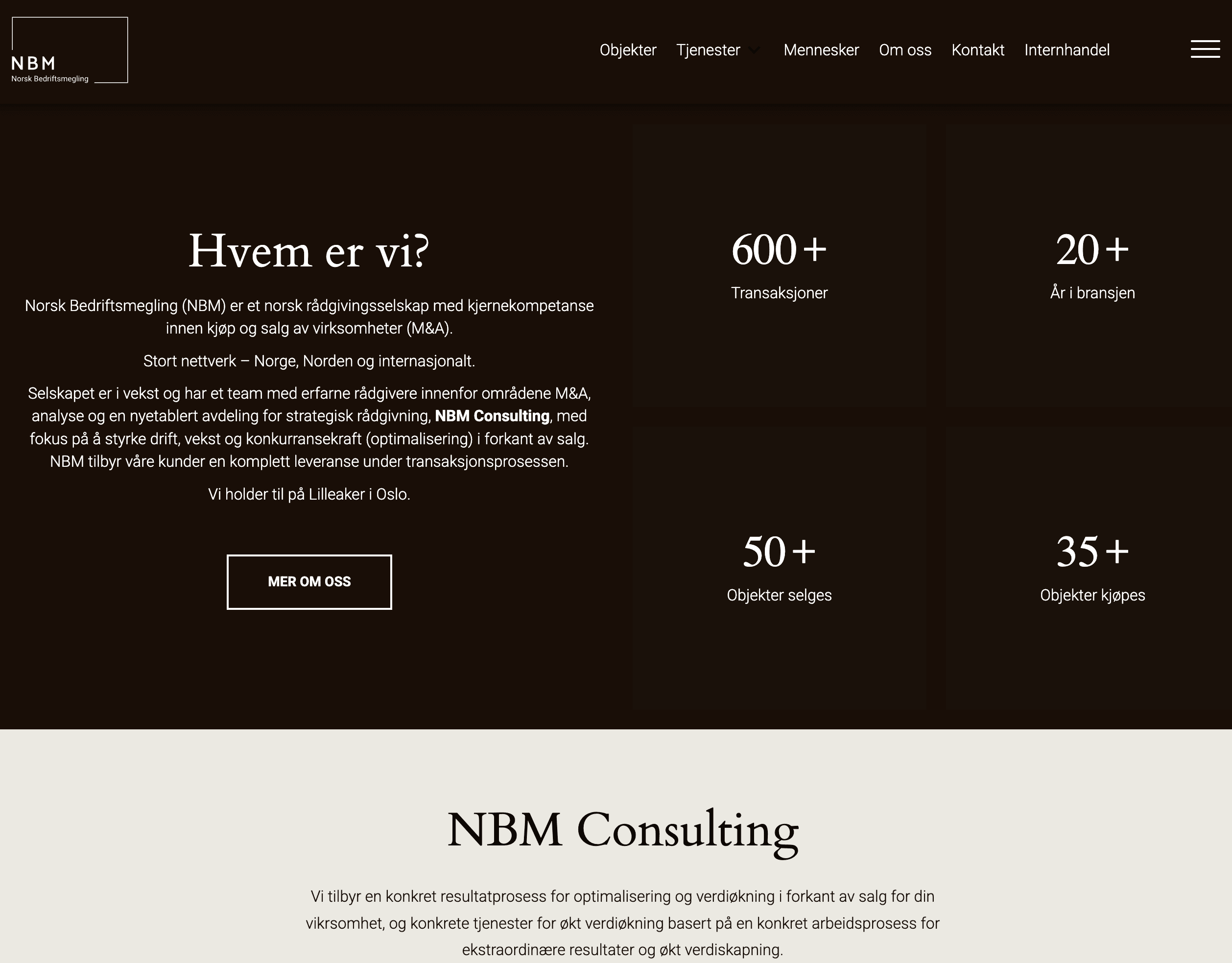 Hvem er Norsk Bedriftsmegling?
